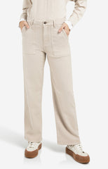Cargo trousers with straight legs and patch pockets