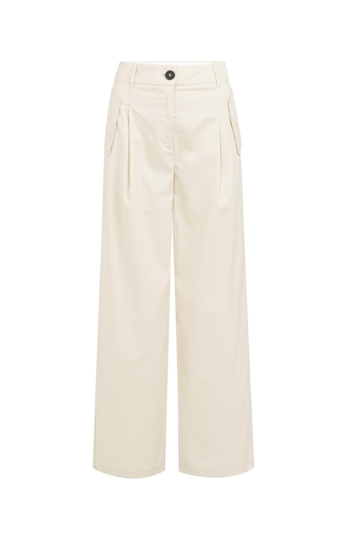 Cargo trousers with wide legs and pleat details - L30 - Type: product