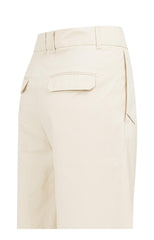 Cargo trousers with wide legs and pleat details - L30