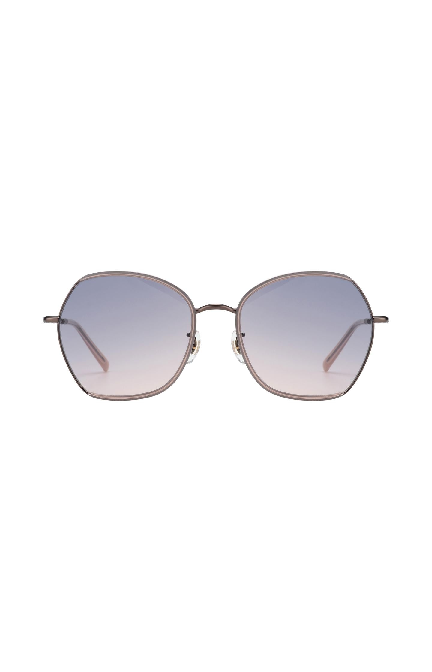 Chloe sunglasses with hexagonal metal frame