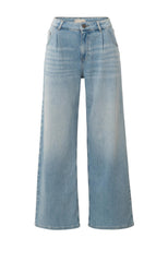 Denim trousers with wide legs - Type: product