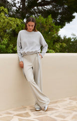 Jersey trousers with elastic waistband and wide legs - Type: lookbook