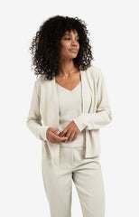 Knitted cardigan with matching spencer with subtle sequins