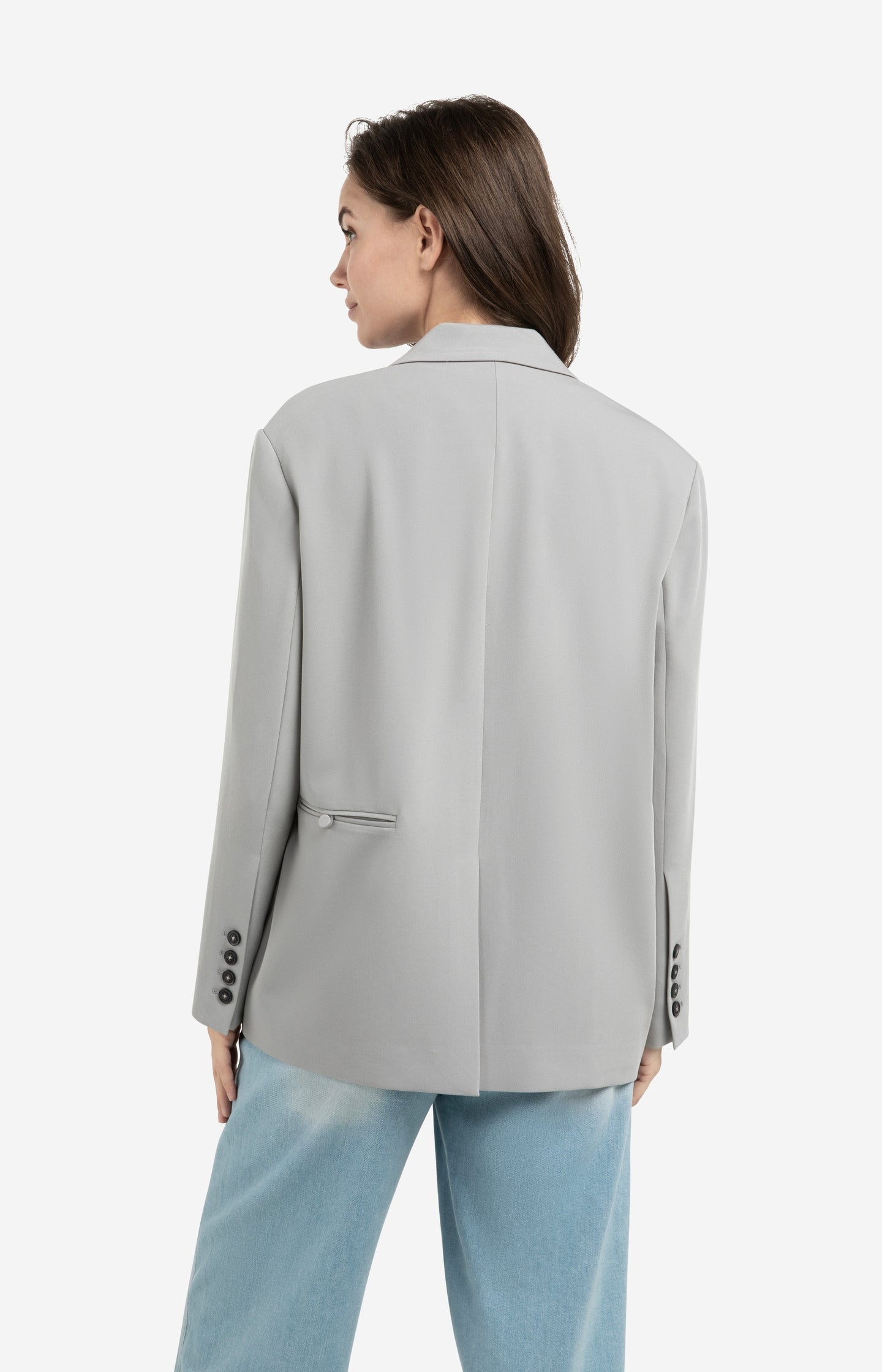 Oversized blazer with fancy button details