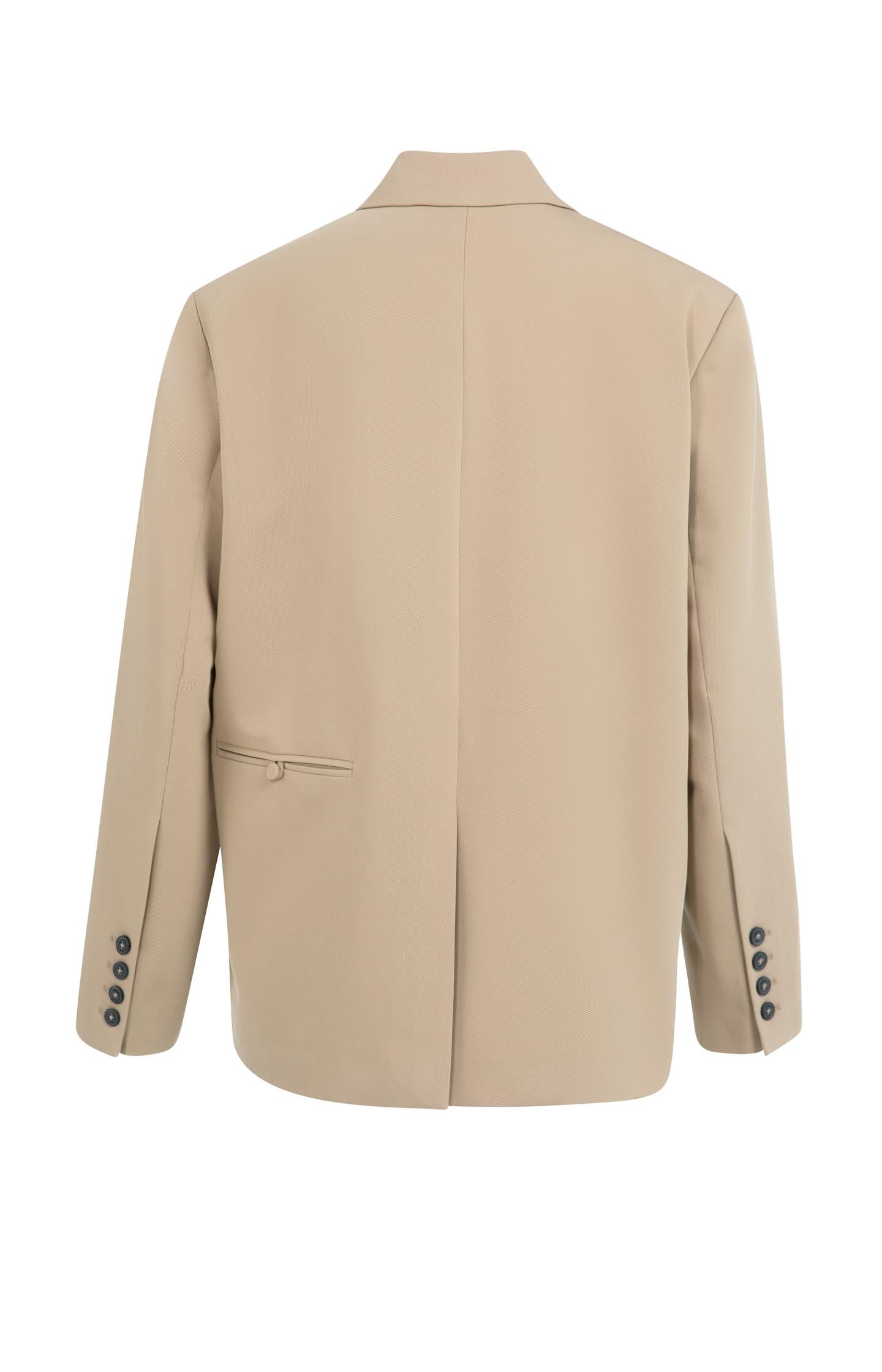 Oversized blazer with fancy button details