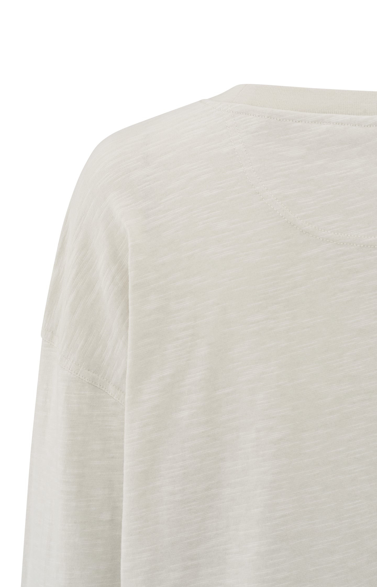 Oversized sweatshirt in melange fabric with long sleeves