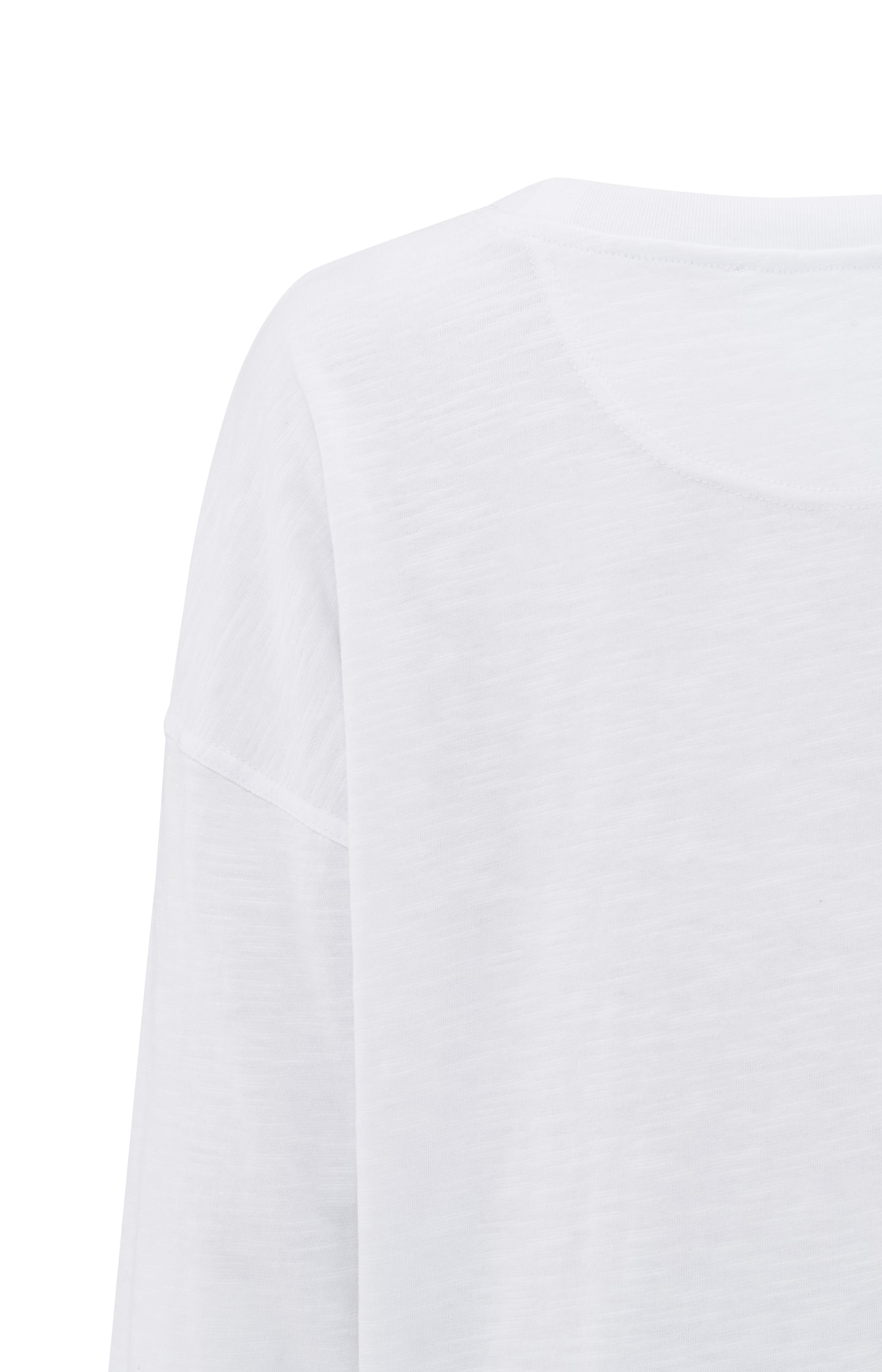 Oversized sweatshirt in melange fabric with long sleeves