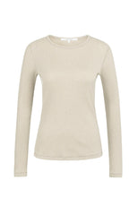 Ribbed long sleeve shirt with round neckline - Type: product