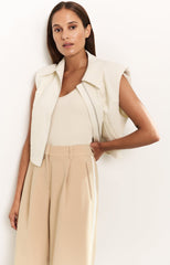 Ribbed singlet with shiny trim - Type: lookbook