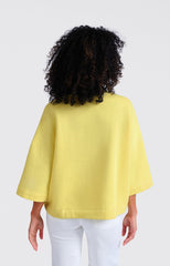 Short-sleeve sweatshirt with relaxed fit