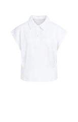 Sleeveless jersey blouse with tailored seams - Type: product