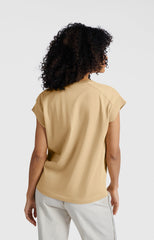 Sleeveless top with rib details