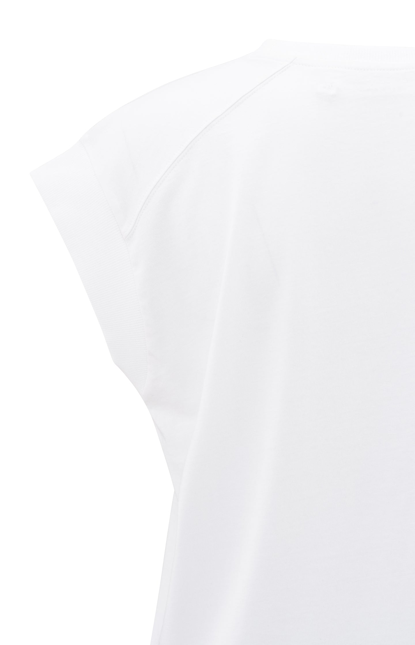 Sleeveless top with rib details