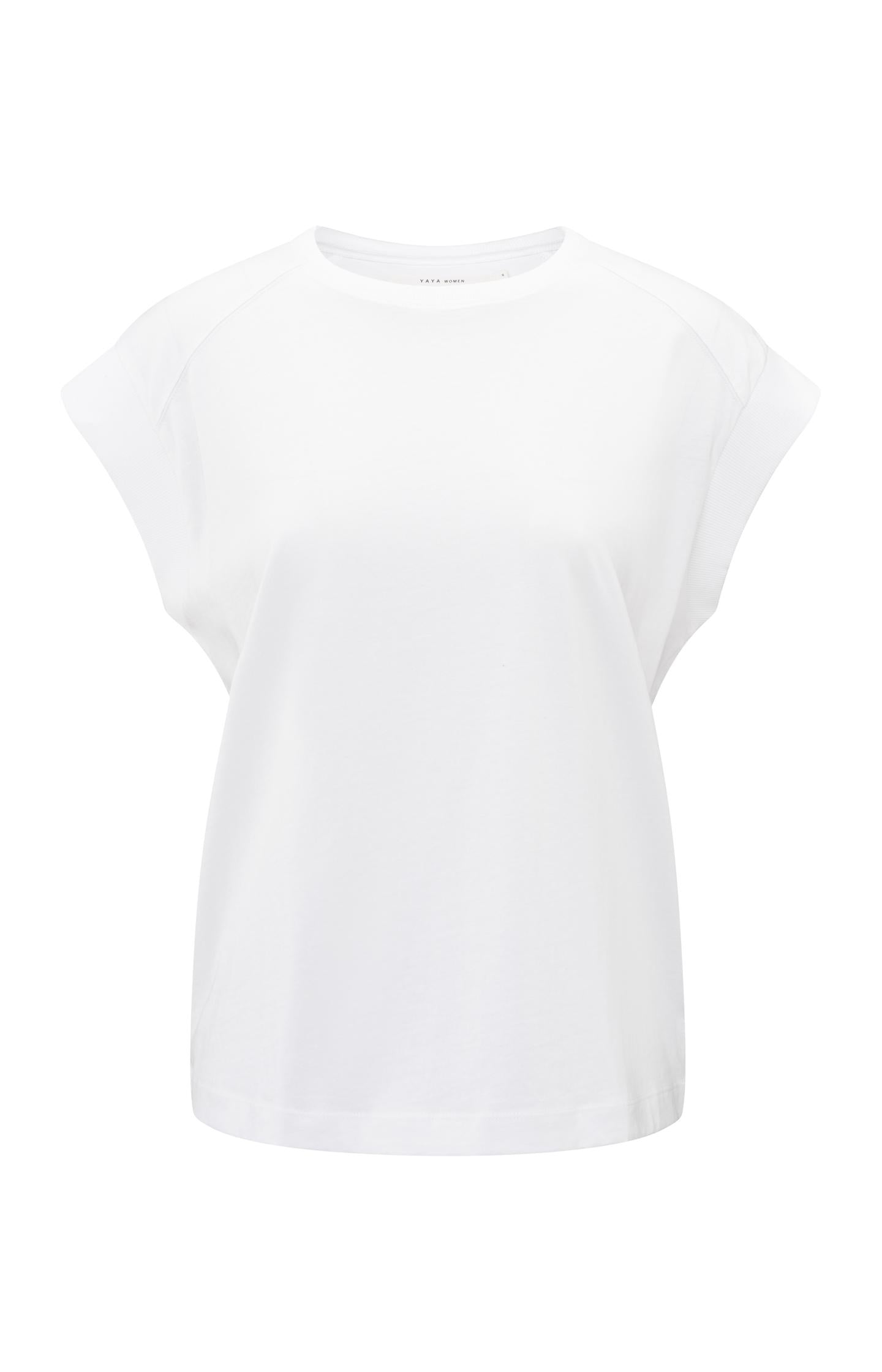 Sleeveless top with rib details - Type: product
