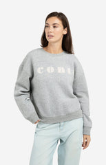 Soft sweater with chest artwork 'iconic'