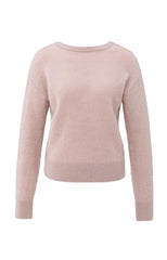 Soft sweater with V-back and tie detail - Type: product