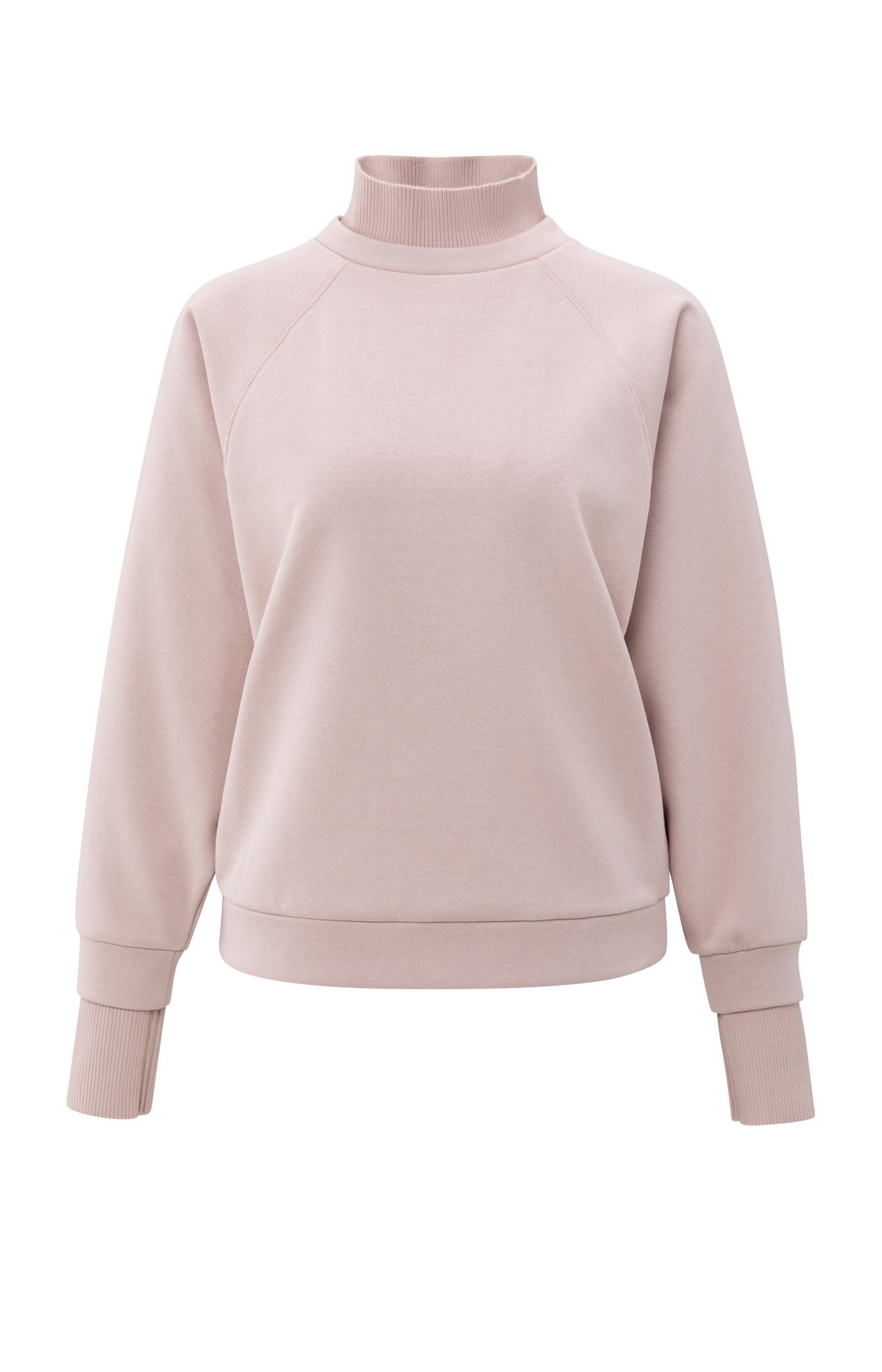 Sweatshirt with high ribbed collar and extended cuffs - Type: product