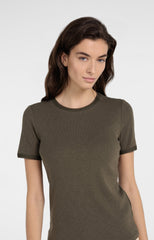 T-shirt with mesh details