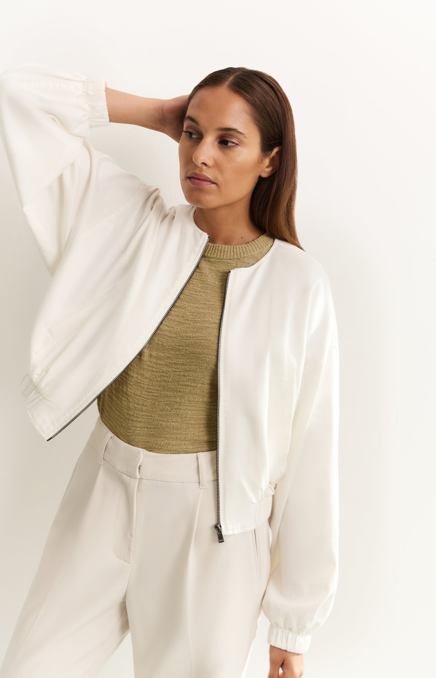 Textured sleeveless top