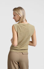 Textured sleeveless top - Type: lookbook