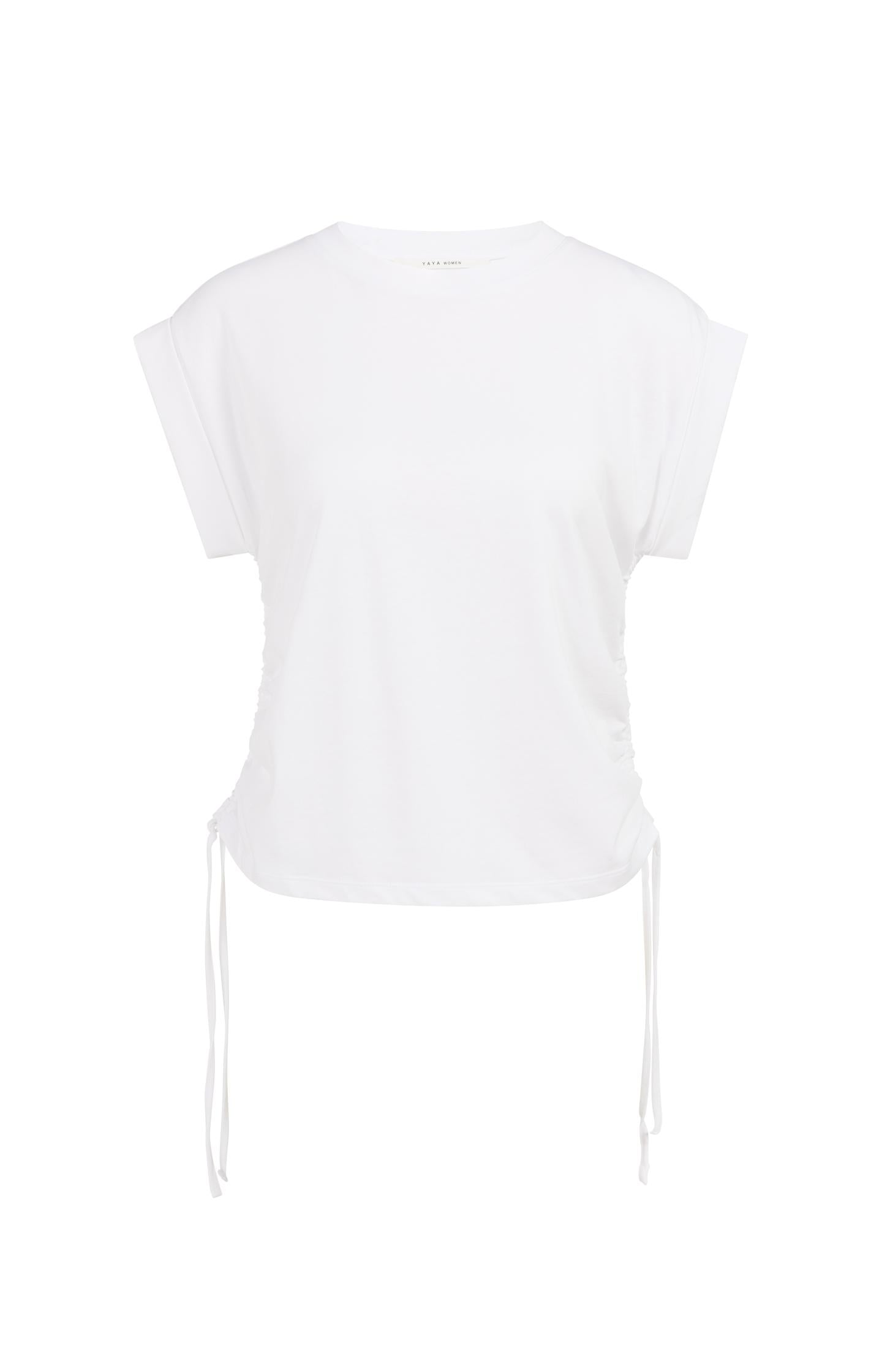 Top with short sleeves and adjustable cords - Type: product
