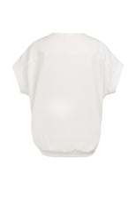 Top with short sleeves and print