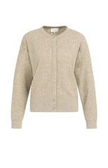 Towel-textured knit cardigan with long sleeves - Type: product