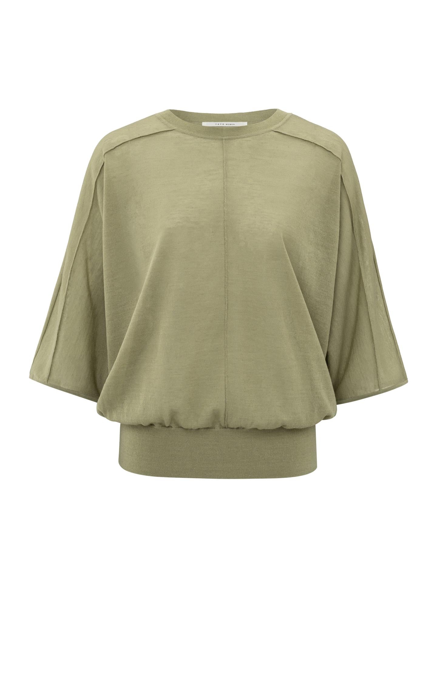 Transparent sweater with batwing sleeves - Type: product