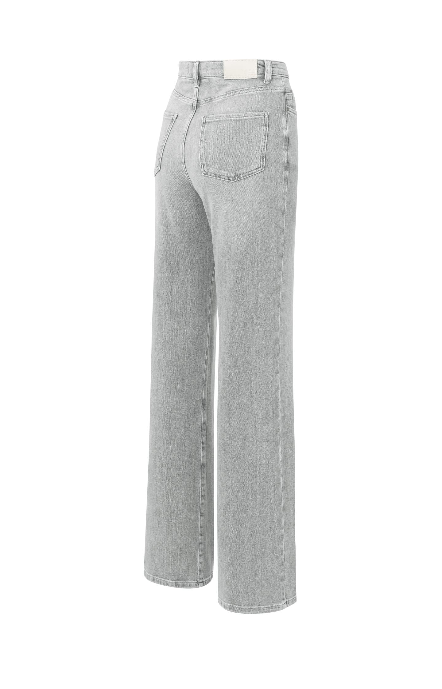 Wide-leg jeans with high waist (L34)