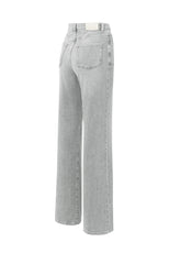 Wide-leg jeans with high waist (L34)