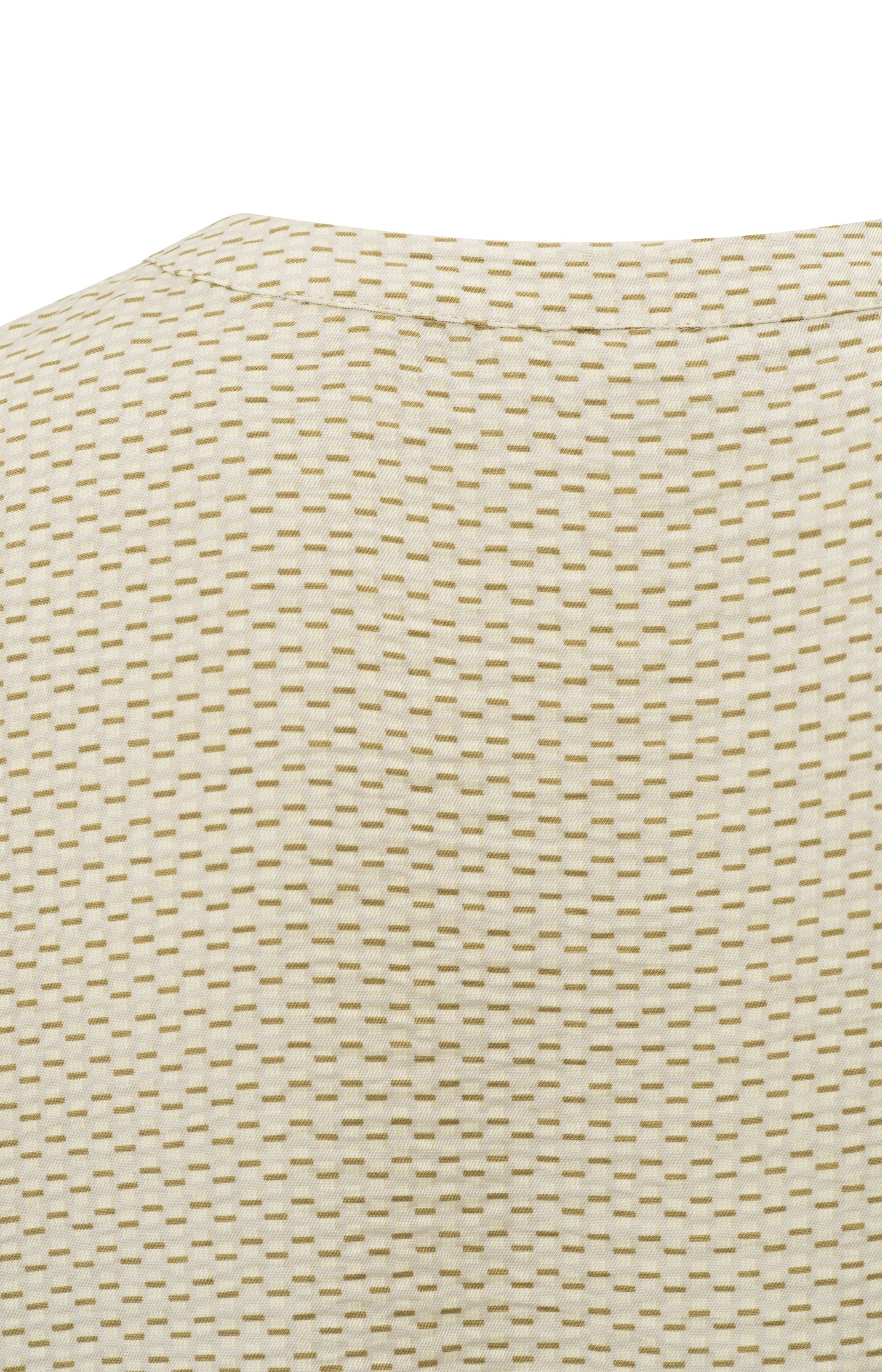 Woven polo blouse with subtle print