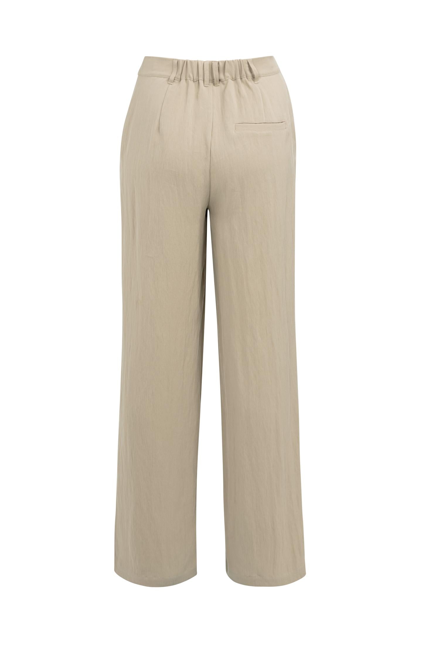 Woven wide leg trousers with pleats - L30