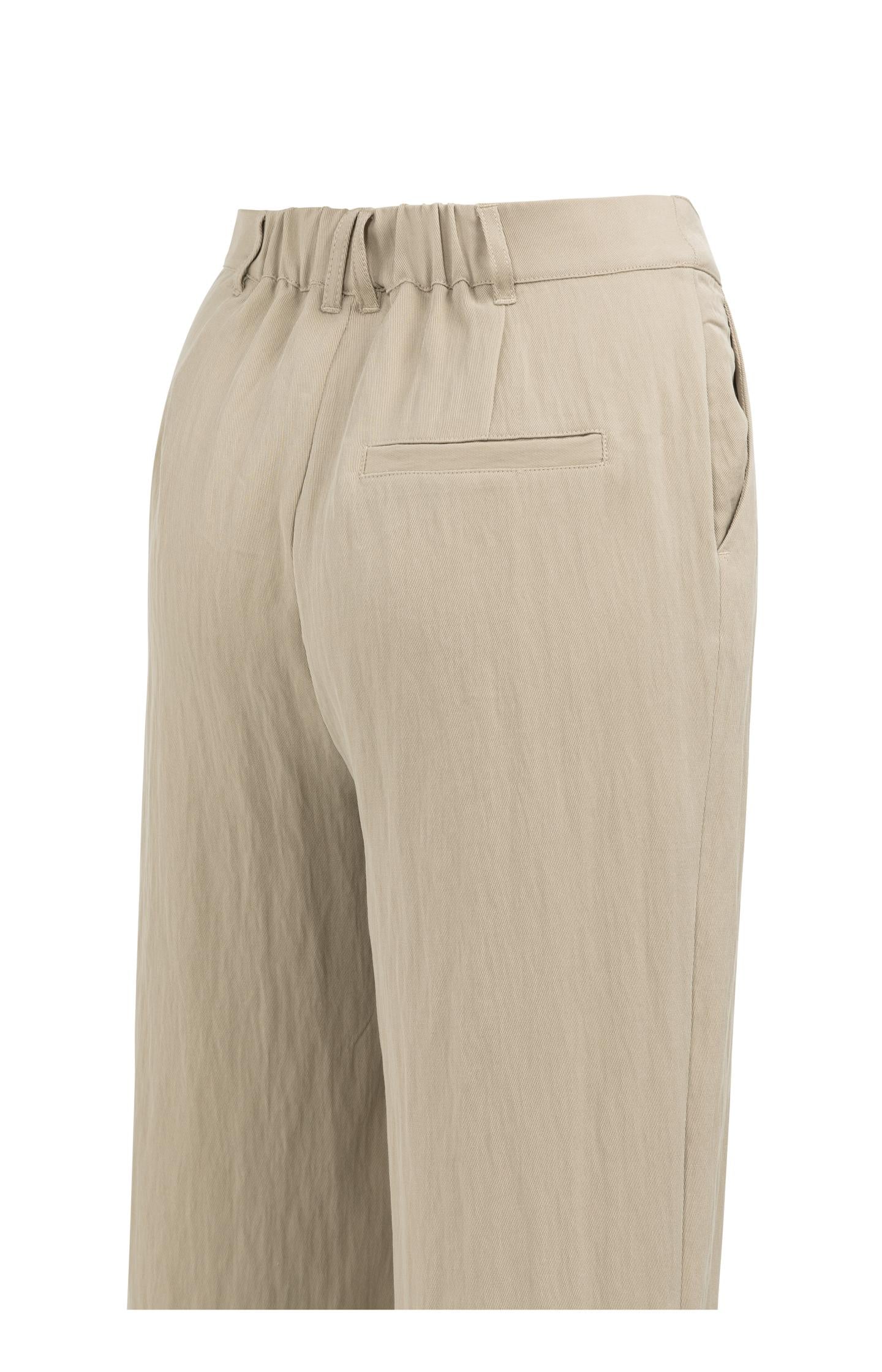 Woven wide leg trousers with pleats - L30